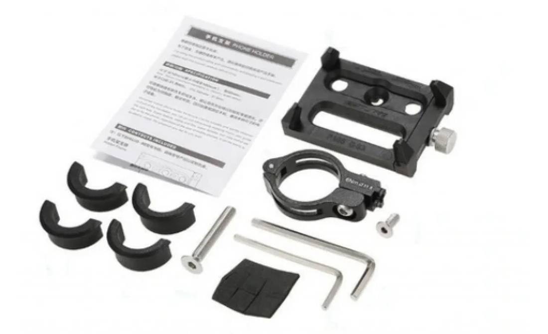 Тримач для смартфонів GUB G-84, пластик, чорний 2