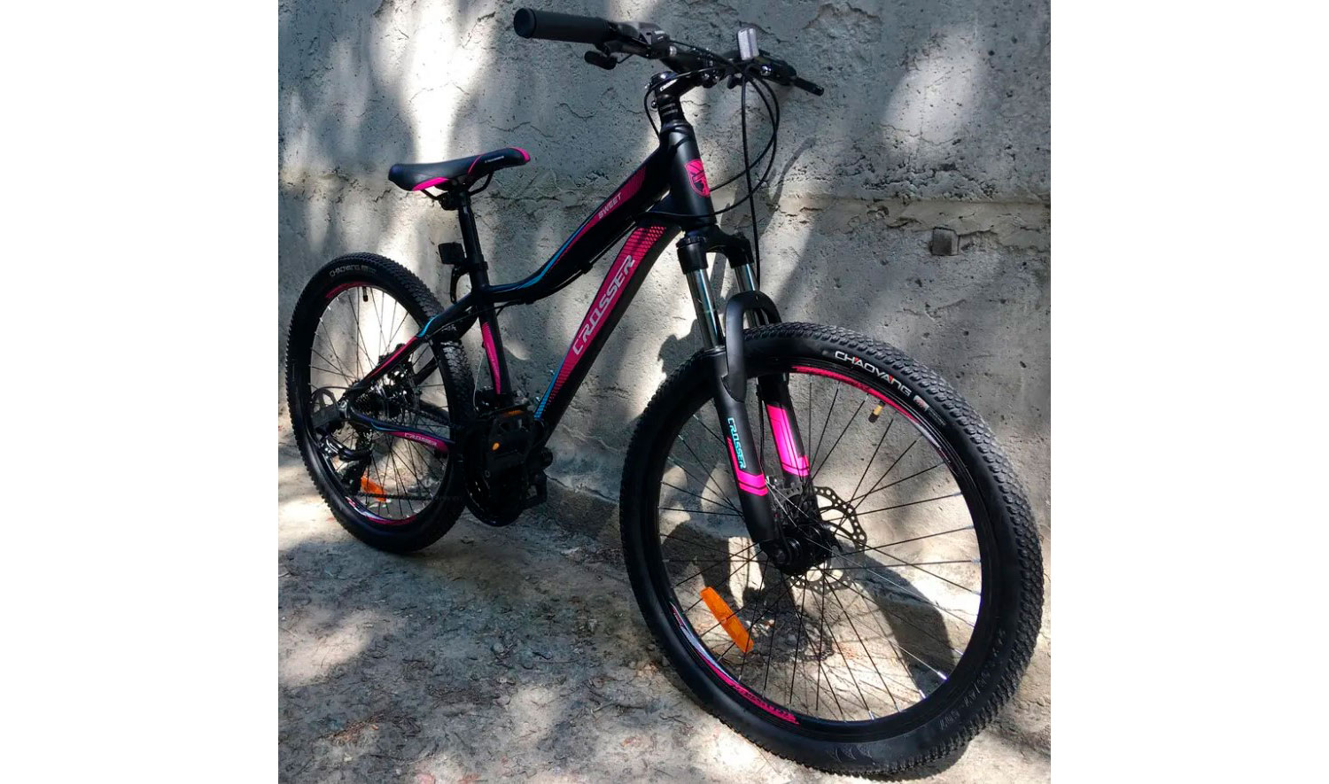 Велосипед Crosser Sweet 24" размер XXS рама 14 2021 Черно-розовый 3