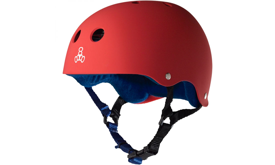 Фотография Шлем Triple8 Sweatsaver, размер S (52-54 см) Красно-синий