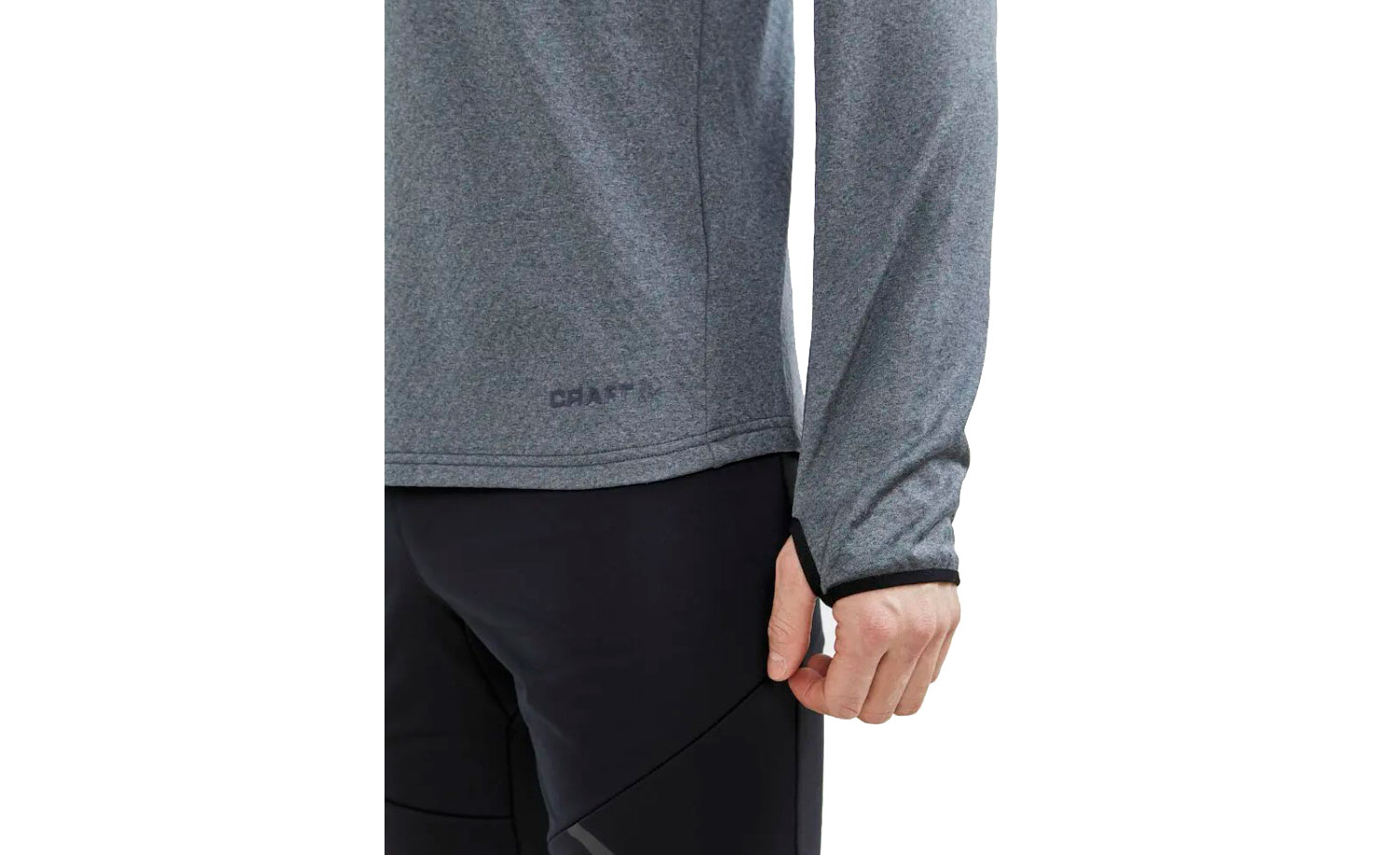 Фотографія Кофта Craft CORE Trim Thermal midlayer чоловіча, розмір S, сезон AW 22, сірий 2