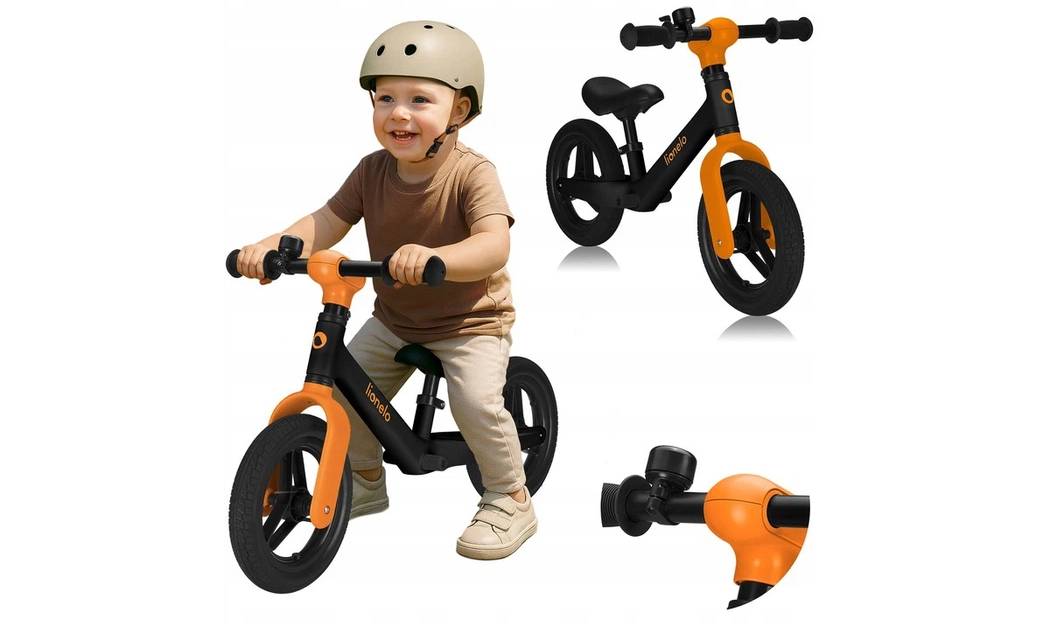 Беговел Lionelo TONI BLACK ORANGE 2