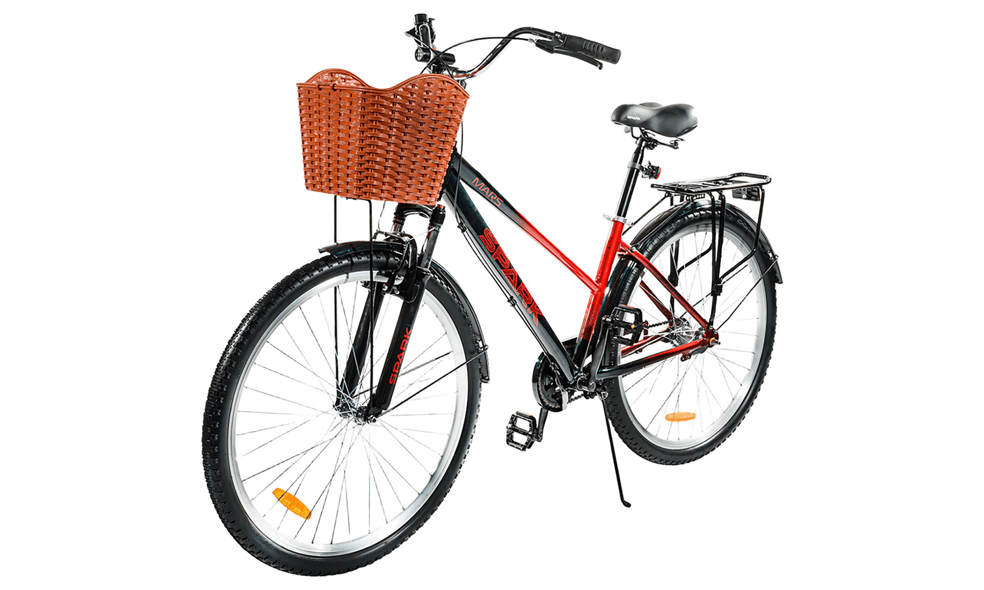 Велосипед SPARK PLANET-3 MARS 28", размер M, рама 17", год 2025, черно-красный 3