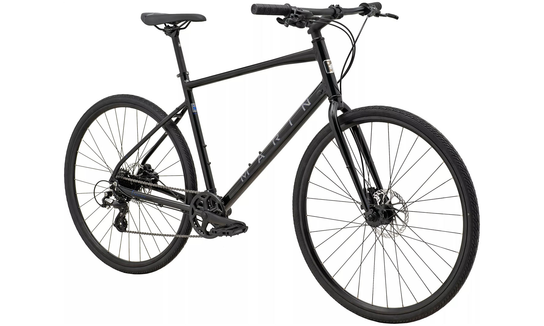 Велосипед Marin Presidio 1 28" рама M 2024 Gloss Metallic Black/Charcoal/Blue 3
