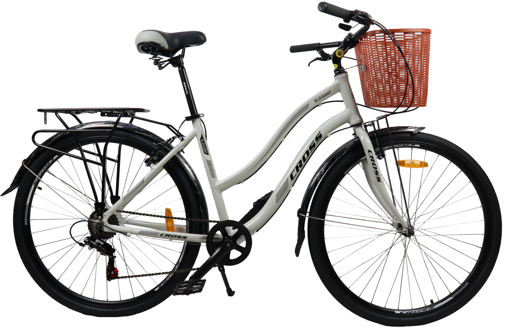 Фотография Велосипед Cross Elegant 28" размер М рама 18 2022 Серый