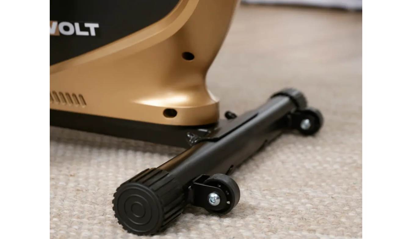 Горизонтальний велотренажер Hop-Sport HS-045L Volt магнітний золотий 3