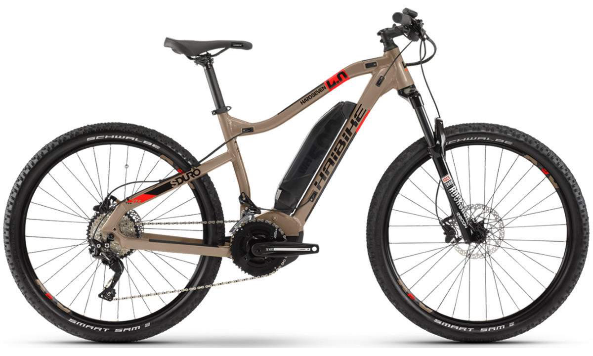 Фотографія Електровелосипед Haibike SDURO HardSeven Life 4.0 27.5" (2020) 2020 Коричневий 10