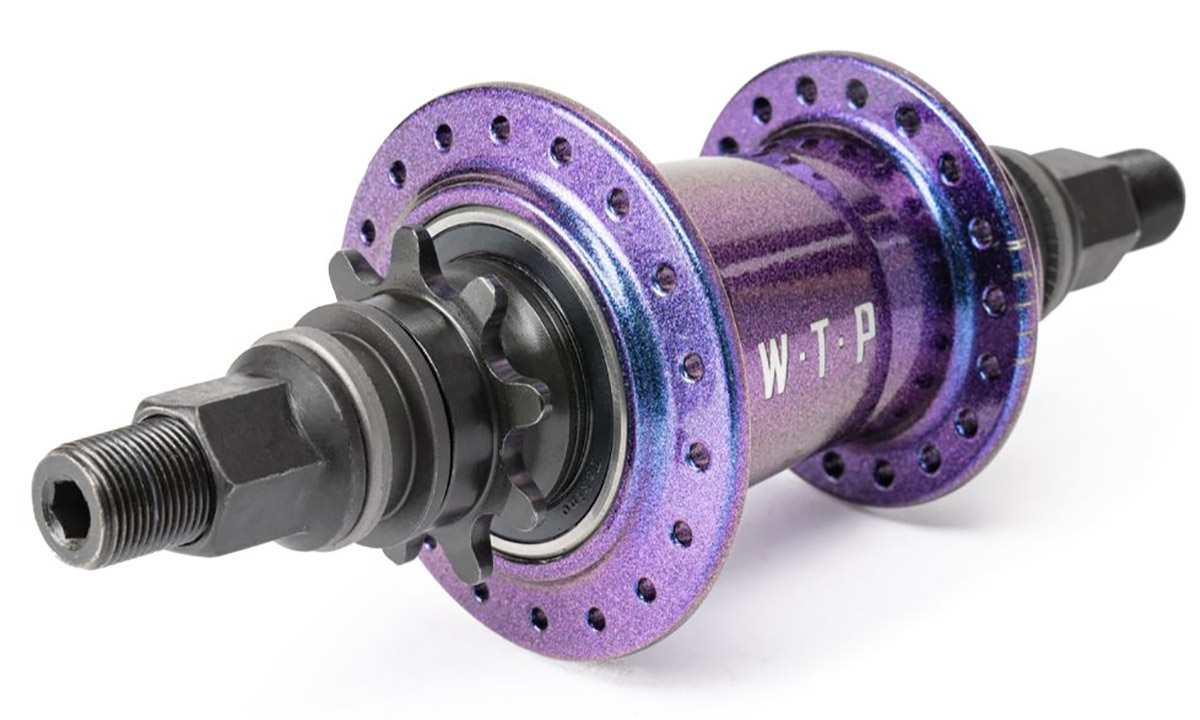 Втулка задняя WeThePeople  HYBRID Freecoaster-/Cassette Regular Axle RSD 36H 14mm 9t с хабгардами перламутрово-фиолетовая 3