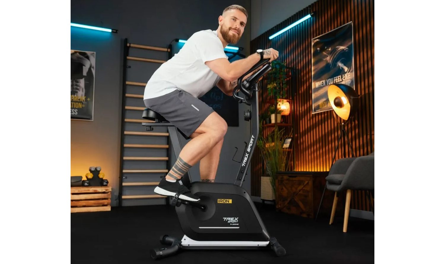 Велотренажер Trex Sport TX-500MB IRON магнітний чорний 15