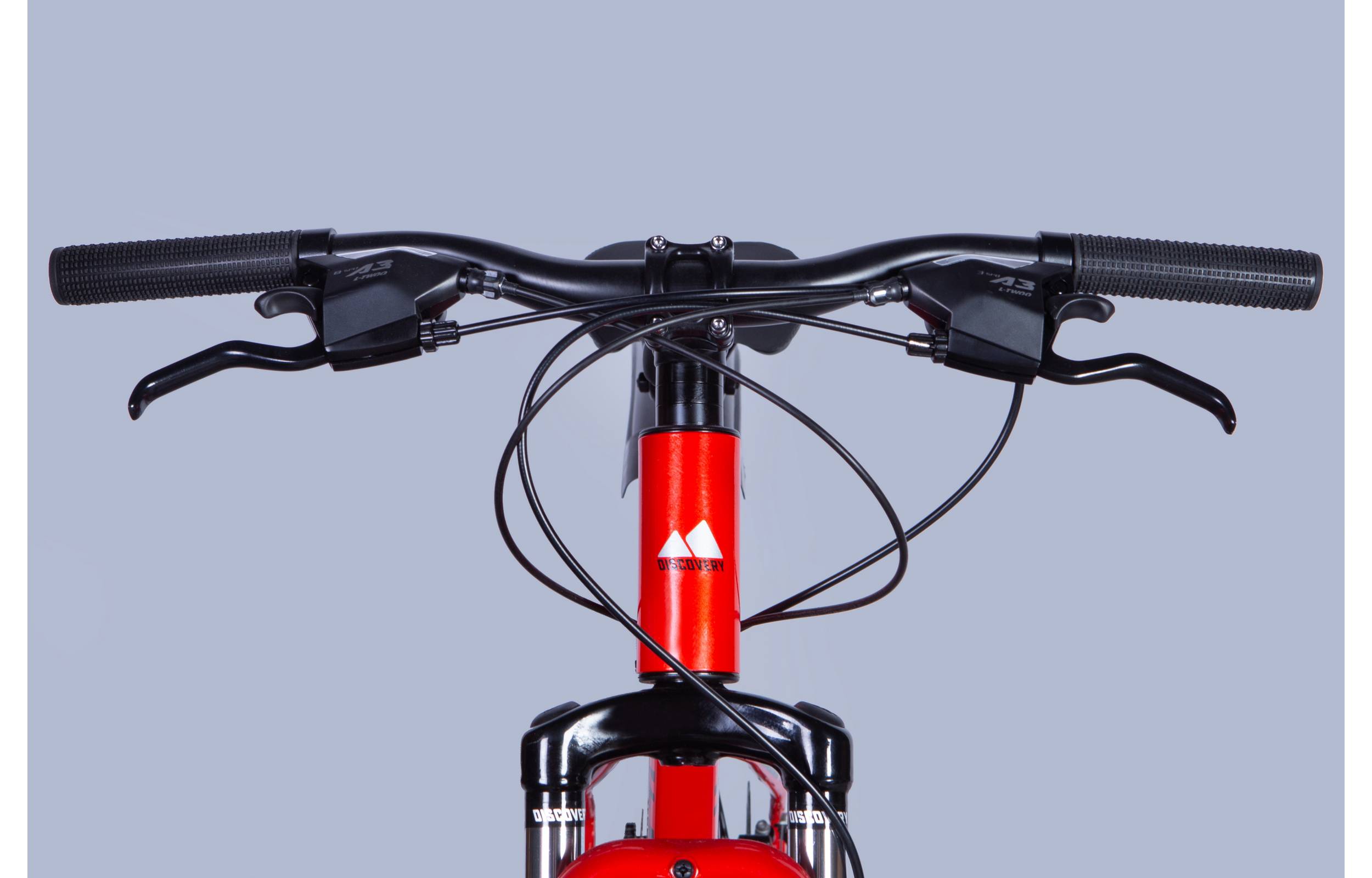 Велосипед Discovery BASTION DD 26" размер М рама 18" 2025 красно-черный 2