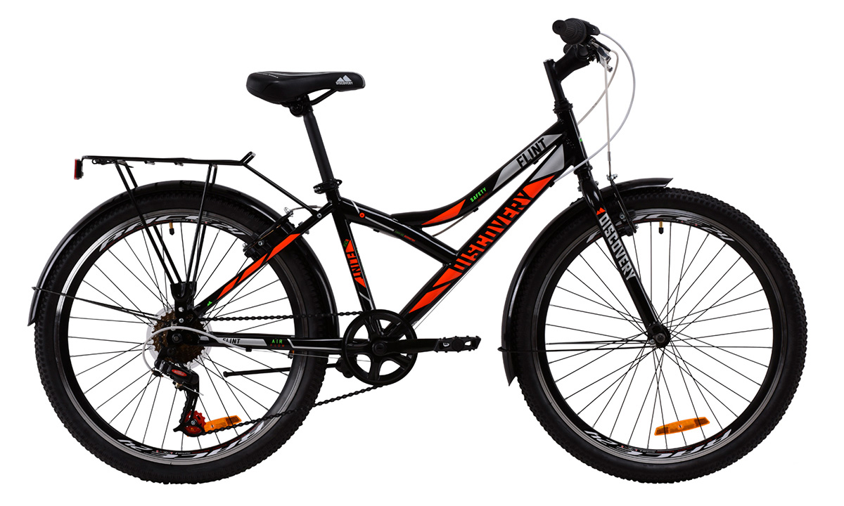 Велосипед Discovery 24" FLINT MC (2020) 2020 Черно-оранжевый