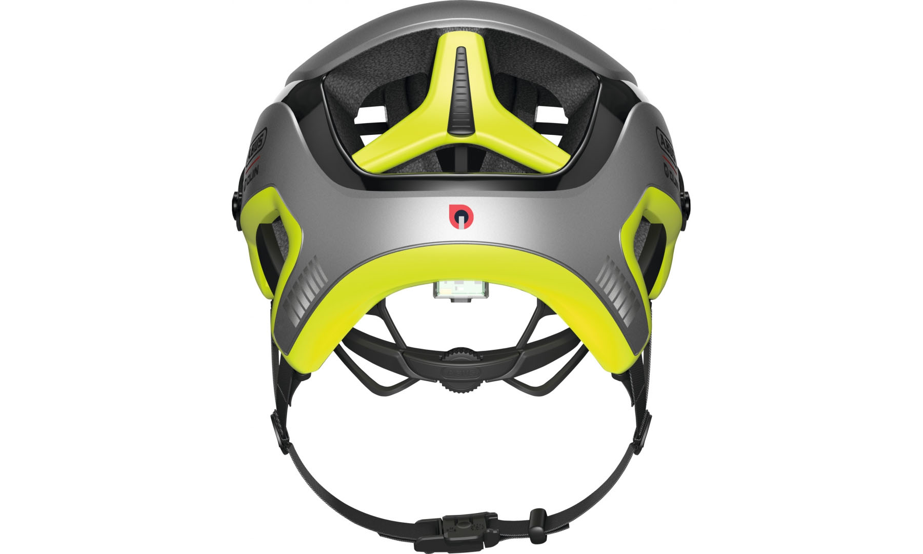 Велошлем спортивный ABUS MONTRAILER QR Neon Yellow, размер M (55-58 см), неоновый желтый 2