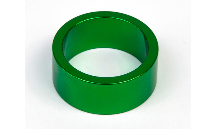 Фотография Проставочное кольцо, шток 1-1, 8",  15 мм зеленое
