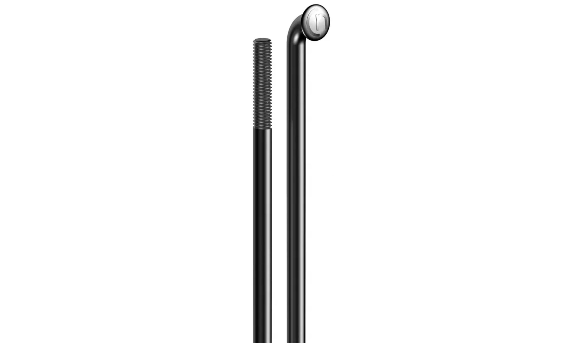Спиця СN STD 14C, 2мм(14G) x 298mm, j-подібна, нержав. сталь, чорна (72шт) 