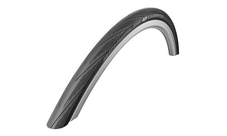 Фотография Покрышка Schwalbe 28x1.00 (25x622) LUGANO K-Guard Folding HS471 B/B-SK SiC IB black