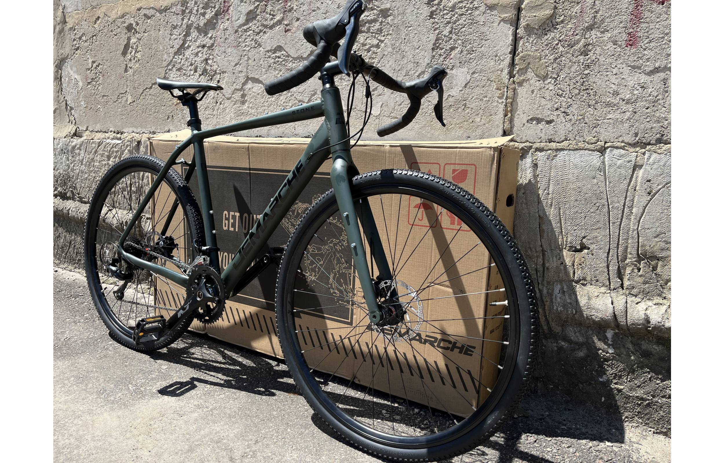 Фотографія Велосипед DeMARCHE Gravel Stone SORA 28" розмір М 2022 Зелений 8