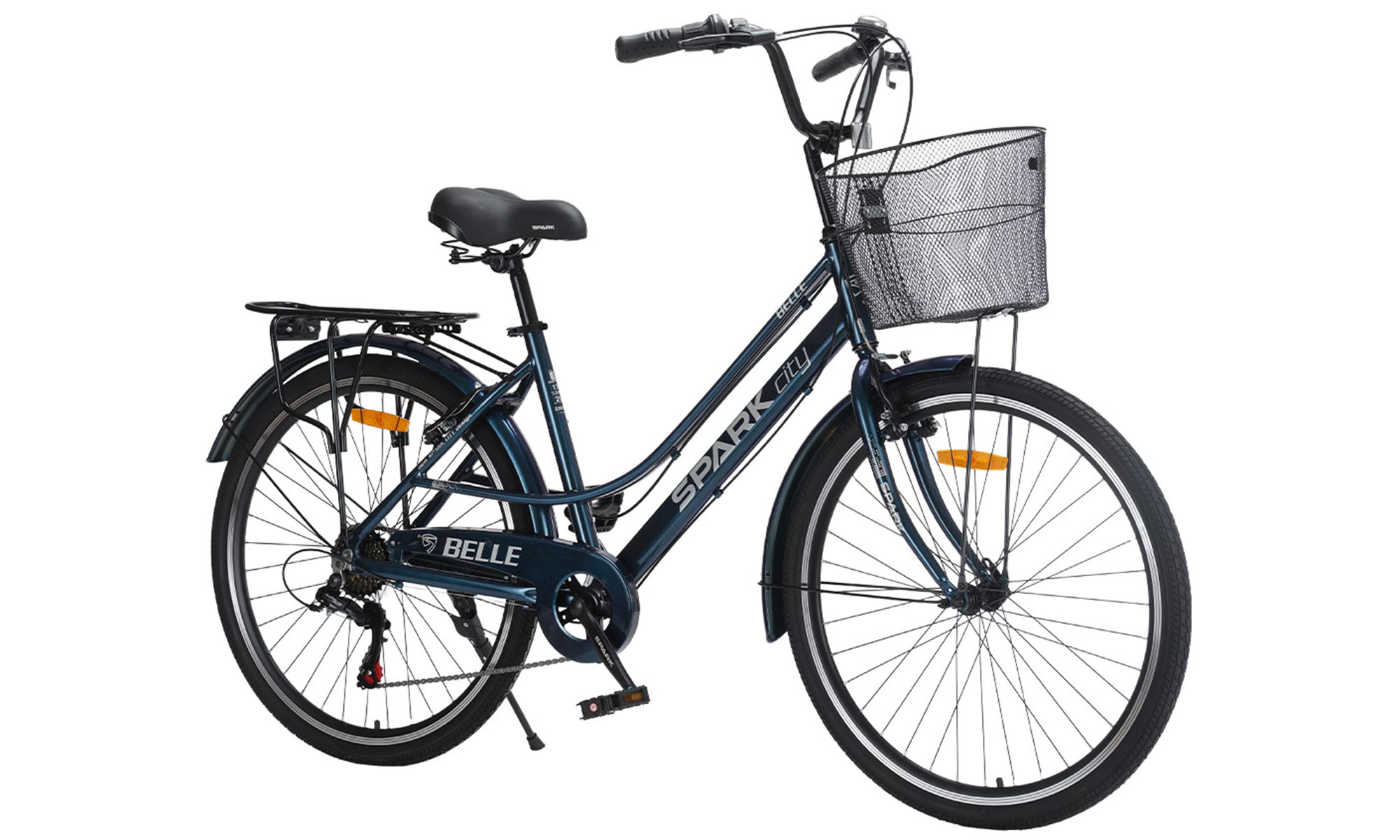Велосипед SPARK CITY BELLE 26", размер M, рама 17", год 2026, темно-синий 4