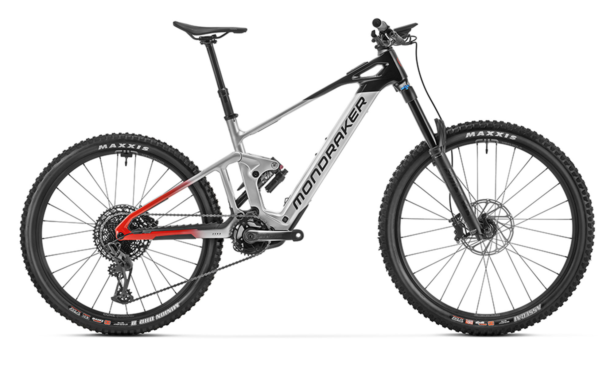 Электровелосипед MONDRAKER DUNE R Carbon, Mullet 29"/27.5", размер S, рама 38, 400Wh Bosch SX, год 2026, Серебристый 