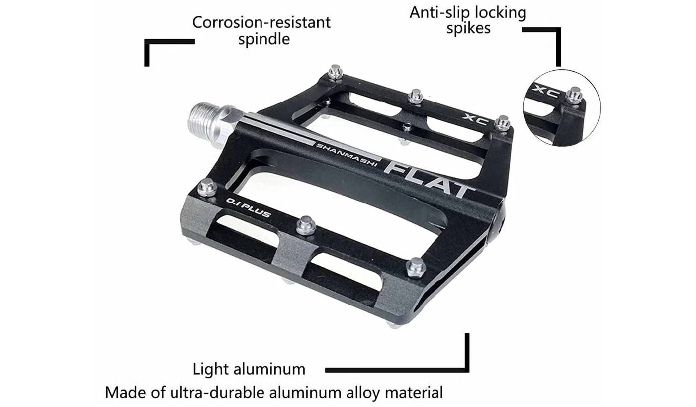 Фотографія Педалі Shanmashi 0,1 Plus, Cr-Mo, чорний 3
