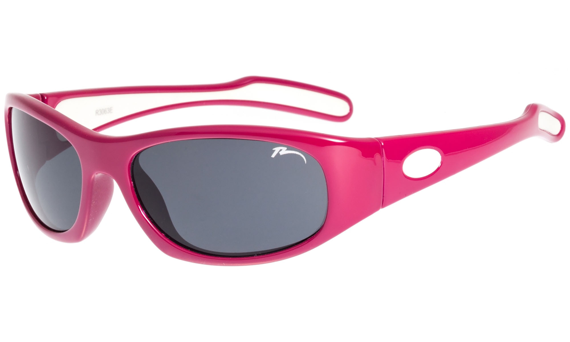 Очки детские Relax Luchu розовые глянцевые, линза smoke (PC), кат. 3 