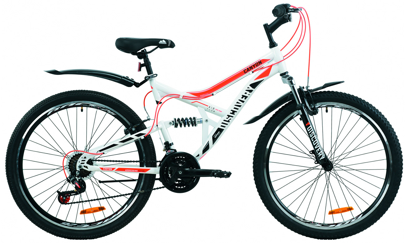 Велосипед Discovery 26" CANYON (2020) 2020 Біло-чорний 6 Велосипед Discovery 26" CANYON (2020) 2020 Біло-чорний 6