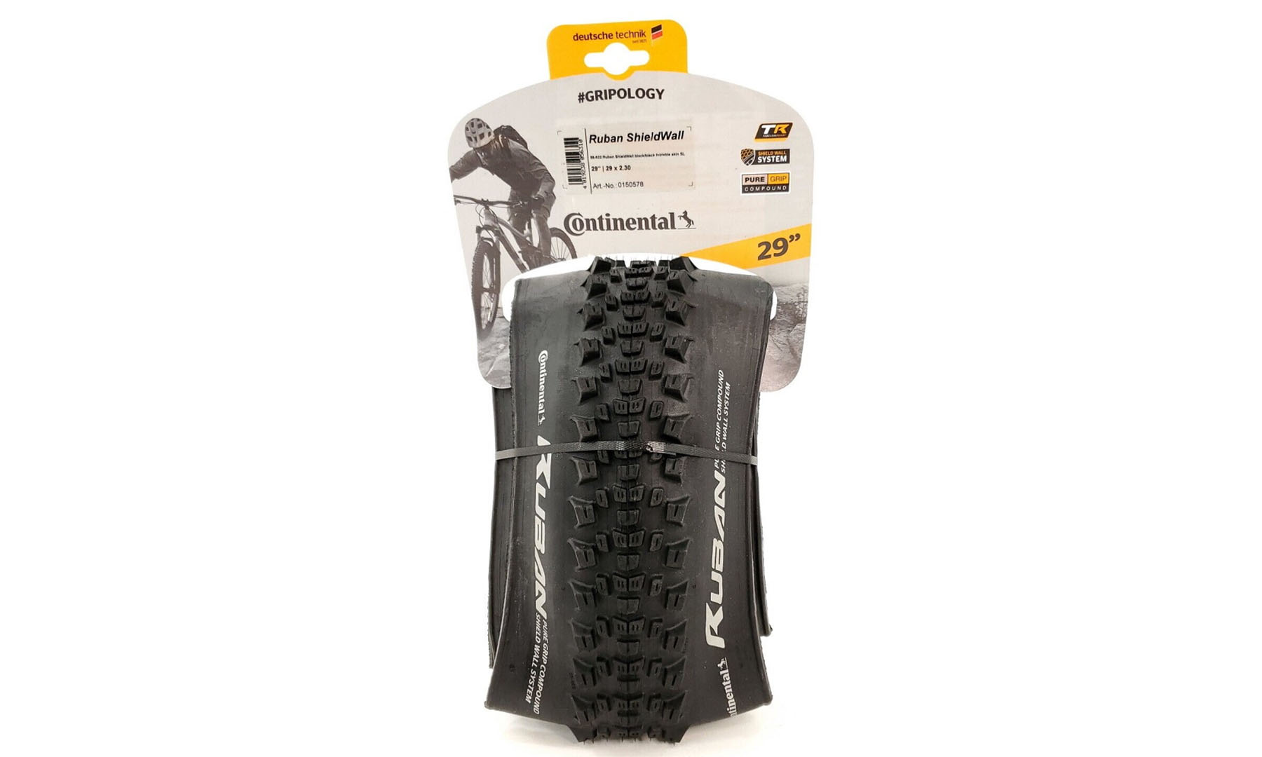 Покишка Continental Ruban ShieldWall 29 x 2.30 чорна складана skin SL 3 Покишка Continental Ruban ShieldWall 29 x 2.30 чорна складана skin SL 3