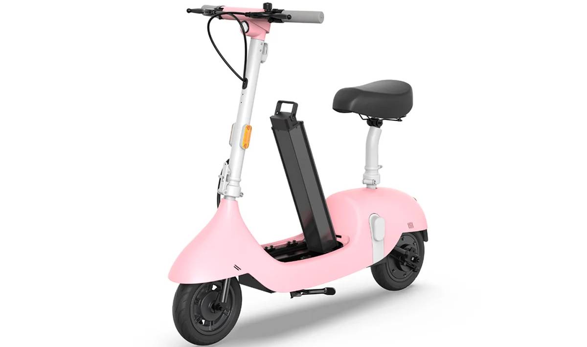 Электросамокат с сидением OKAI Ceetle PRO EA10C 10" 350(900)W, 25Km/h, 10,4Ah, NFC, App, розовый 5 Электросамокат с сидением OKAI Ceetle PRO EA10C 10" 350(900)W, 25Km/h, 10,4Ah, NFC, App, розовый 5