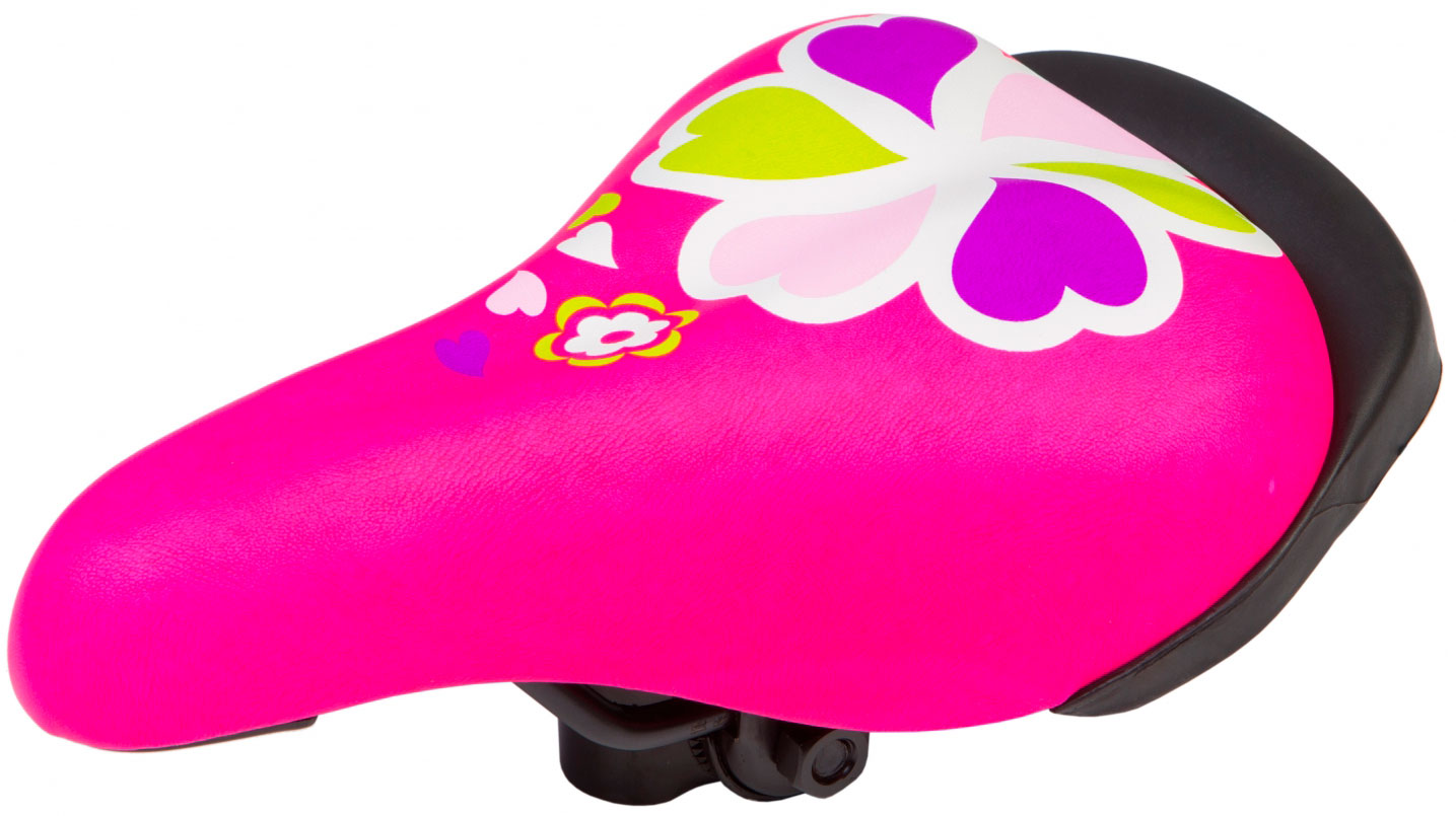 Фотография Седло CPO 1836 размер 240х155 мм для детских велосипедов розовый