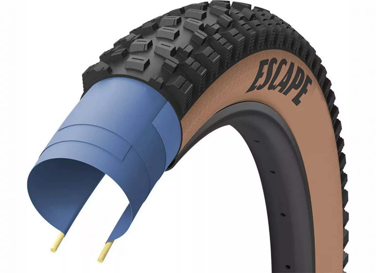 Фотографія Покришка GoodYear ESCAPE 27.5x2.6 (66-584) Ultimate Tubeless Complete, Чорно-коричнева