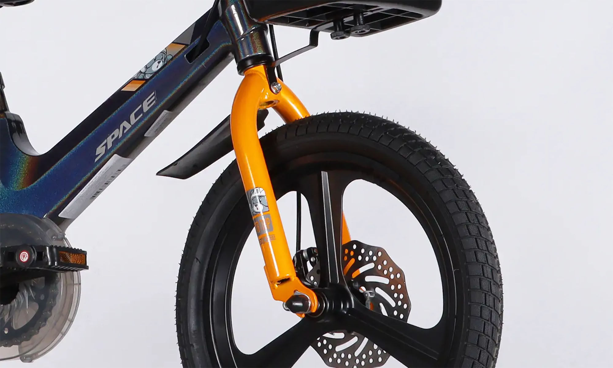 Велосипед SPACE KID MOON DD 16", размер XXS, рама-9", год 2026, хамелеон 5 Велосипед SPACE KID MOON DD 16", размер XXS, рама-9", год 2026, хамелеон 5