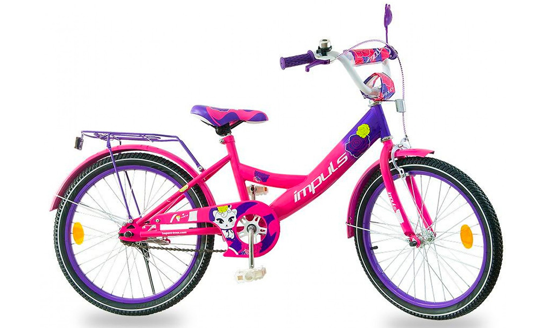 Фотографія Велосипед Impuls Kids 20" (2020) 2020 Рожево-фіолетовий