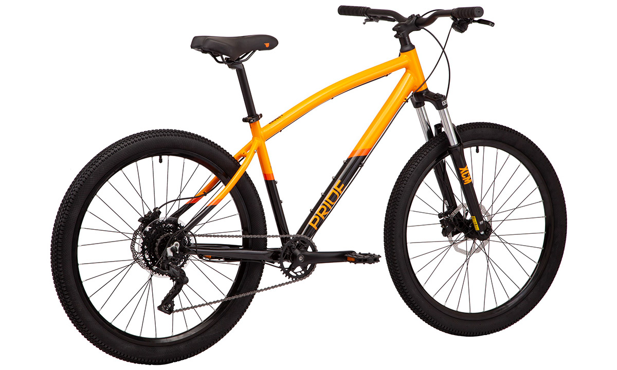 Фотографія Велосипед Pride Raggey 27,5" 2021, розмір М, Оранжево-чорний 3