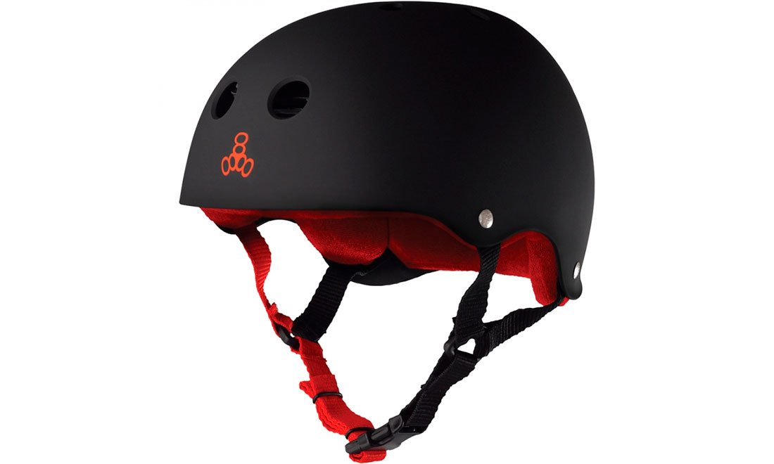 Фотография Шлем Triple8 Sweatsaver, размер XS (51-52 см) Черно-красный