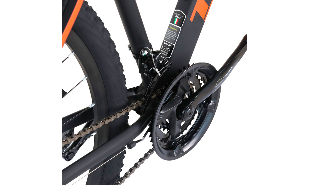 Фотографія Велосипед Trinx M116 Pro 29" розмір М рама 17 2022 Matt-Black-Red-Orang 2