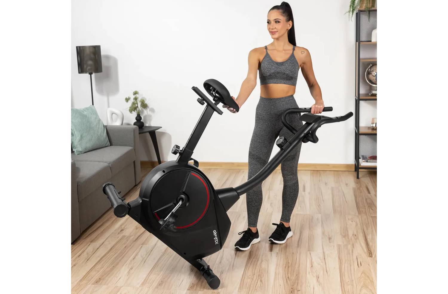 Велотренажер Gymtek XB1500 магнитный красный 12
