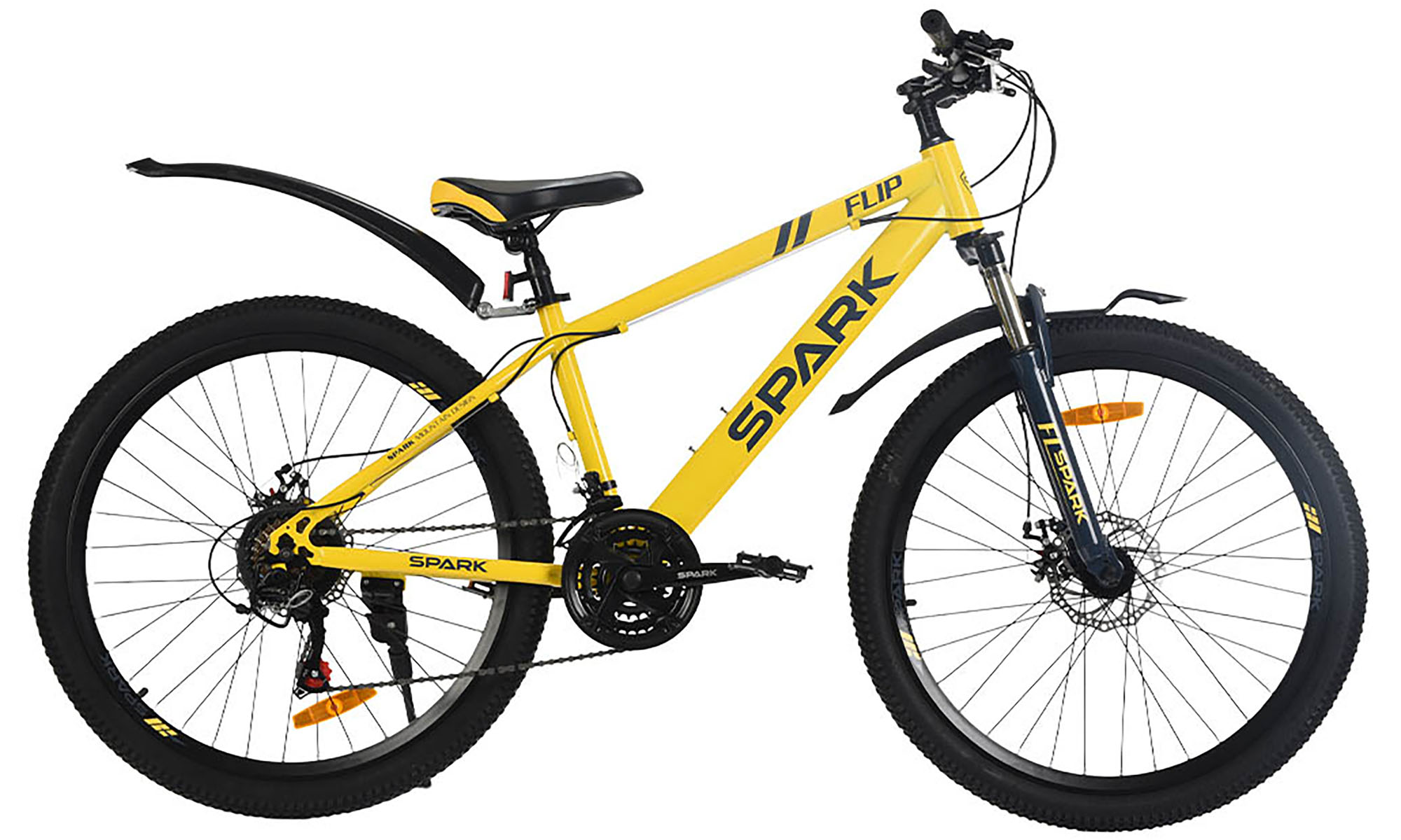 Велосипед SPARK FLIP 26", розмір S, рама 15", рік 2026, жовтий 