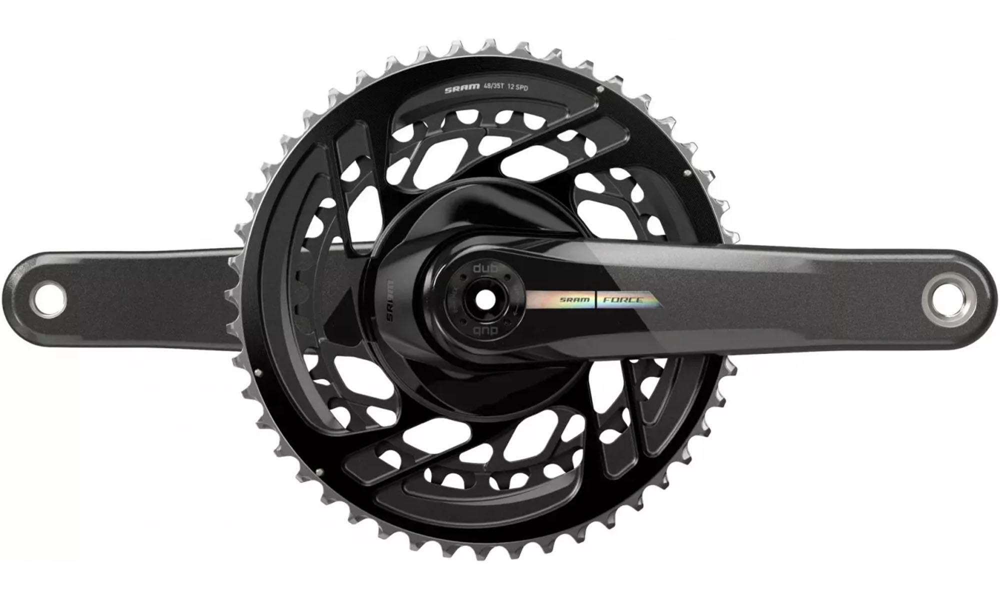 Комплект шатунів Sram FORCE D2 DUB, 172.5мм 46/33Т, чорний (OEM) Комплект шатунів Sram FORCE D2 DUB, 172.5мм 46/33Т, чорний (OEM)