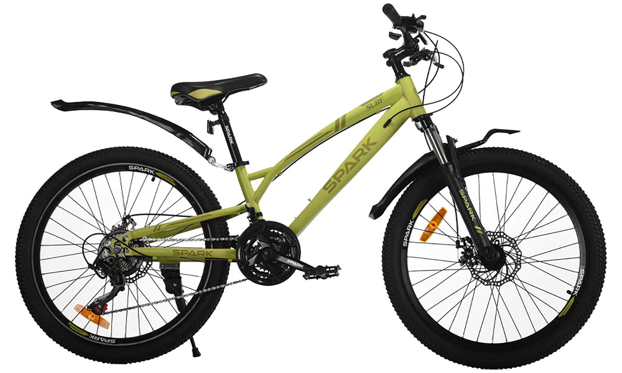 Велосипед SPARK SURF 24", размер XXS, рама 11", год 2026, салатовый 