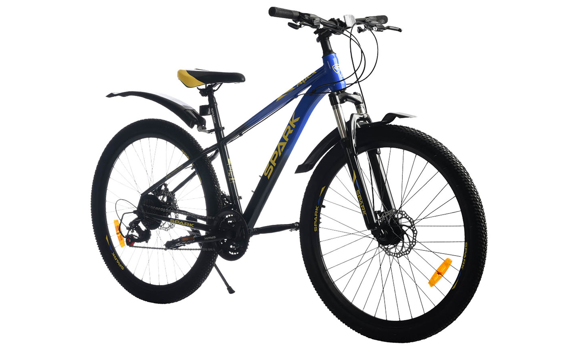 Велосипед SPARK APEX 27,5", размер S, рама 15", год 2026, синий с черным 2