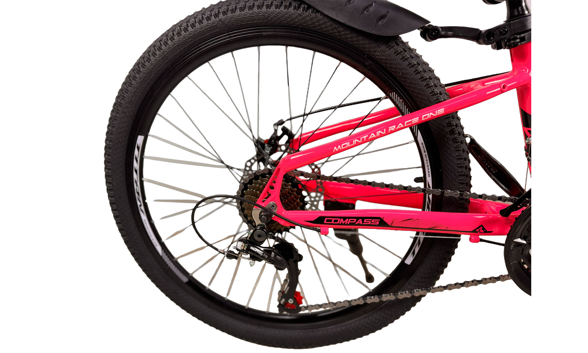 Велосипед CrossBike COMPASS 24", размер XXS, рама 11", год 2026, Розовый-Чёрный 3
