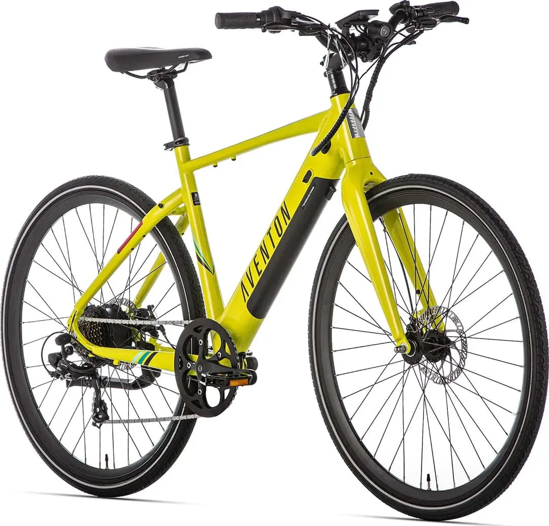 Фотография Электровелосипед Aventon Soltera 7s 350 28" рама M (2023) Желтый 2