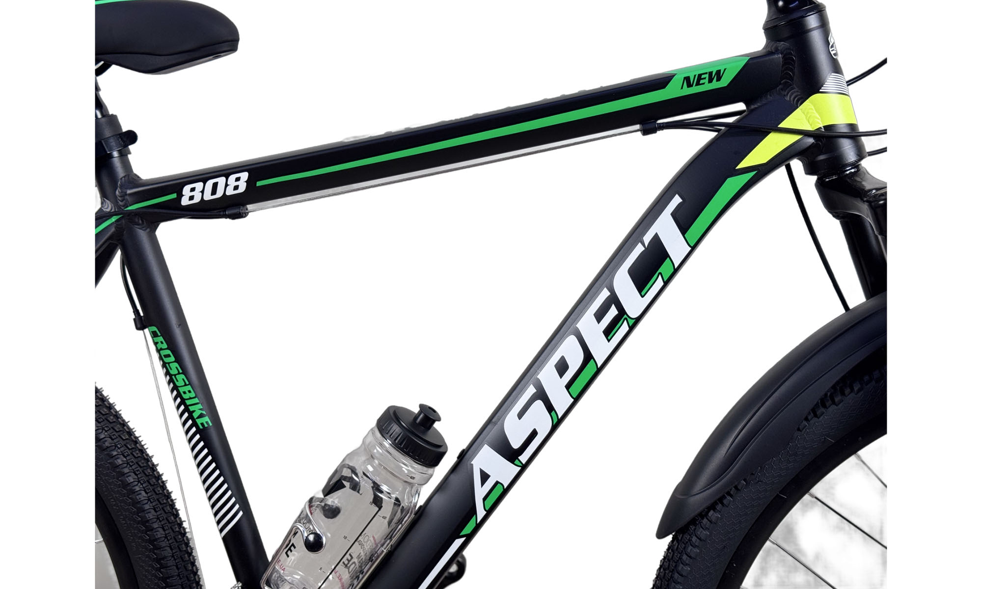 Велосипед CrossBike Aspect 29", размер L, рама 19", год 2026, Черный-Зеленый 2 Велосипед CrossBike Aspect 29", размер L, рама 19", год 2026, Черный-Зеленый 2