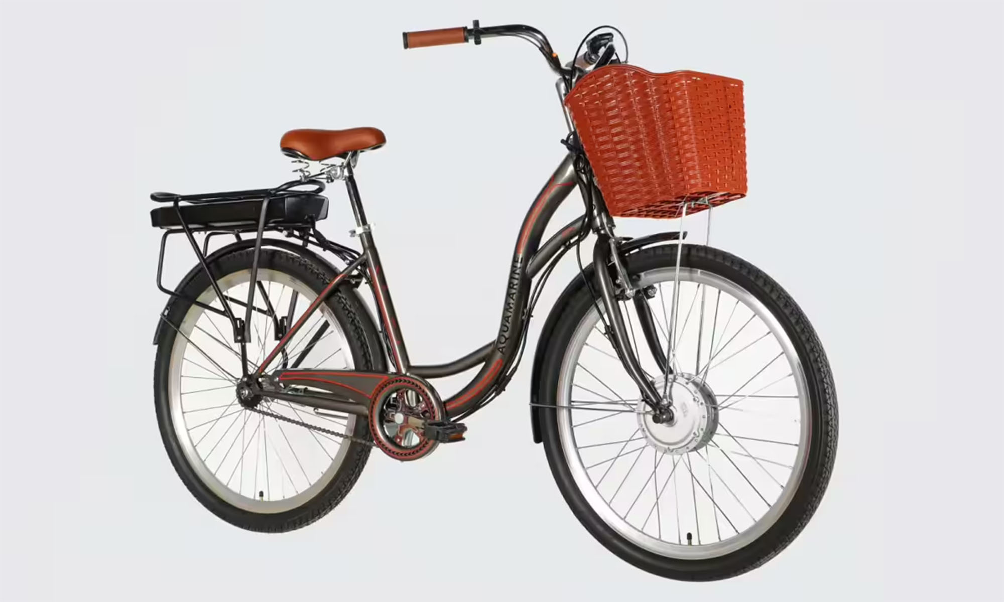 Велосипед с электроприводом Dorozhnik eAQUAMARINE BH 26", размер M, рама-17", 36 B 13 А*ч 500 Вт, год 2026, серый 3