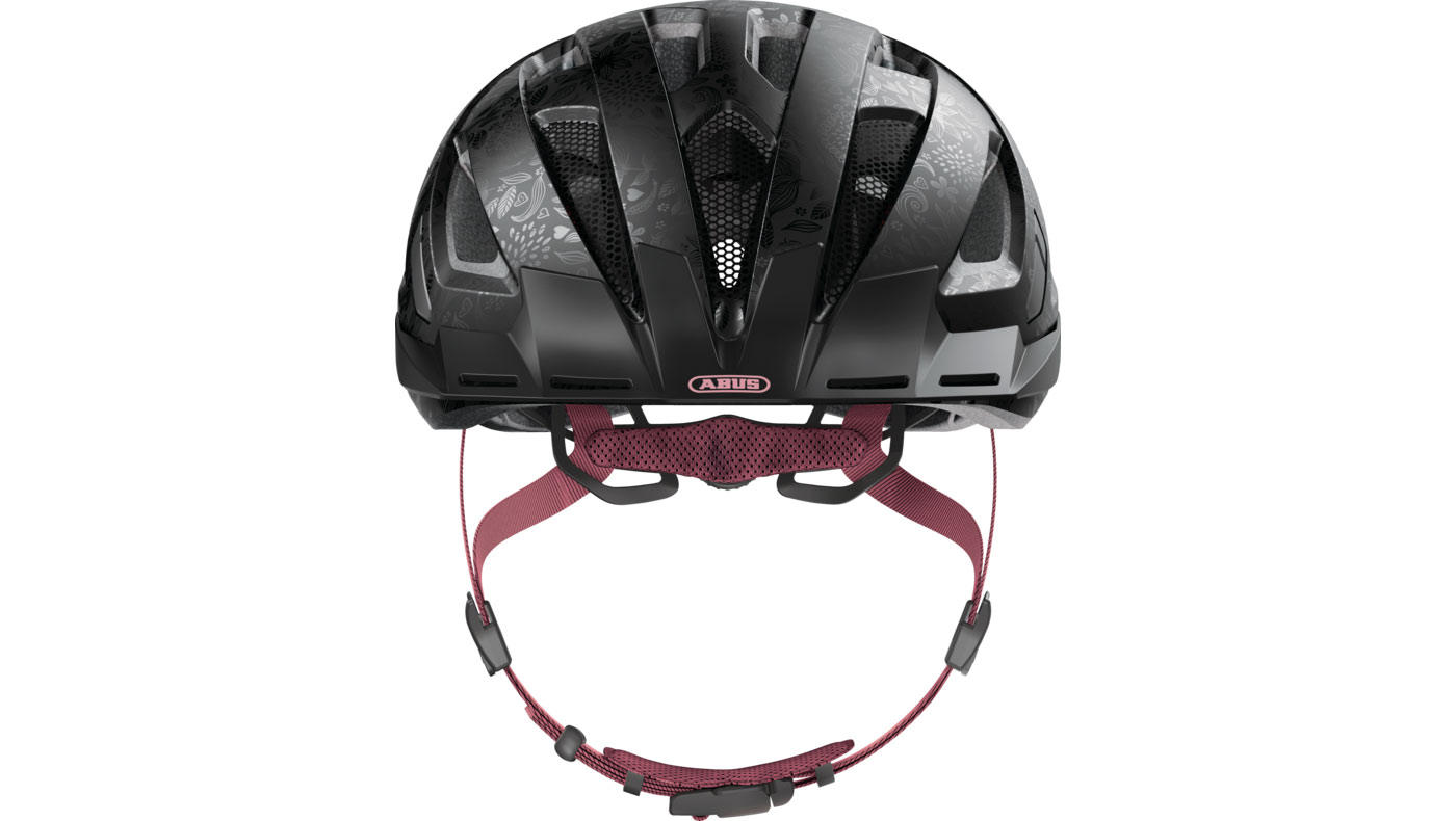Велошлем ABUS URBAN-I 3.0 размер М (52-58 см), Черно-розовый 2