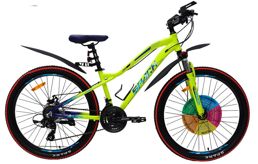Фотография Велосипед SPARK HUNTER 26" размер XS рама 14" 2024 Желтый