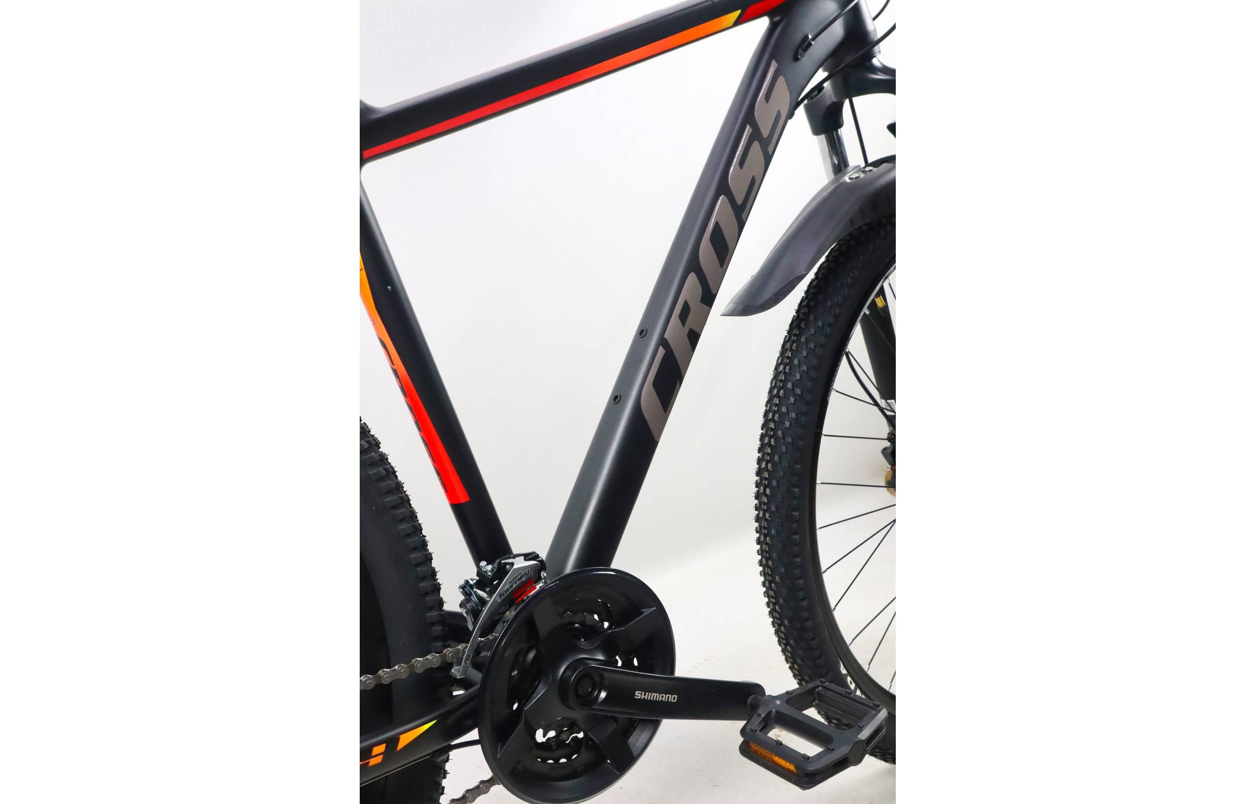 Фотография Велосипед Cross Galaxy 29" размер L рама 20" 2022 Черно-красный 5