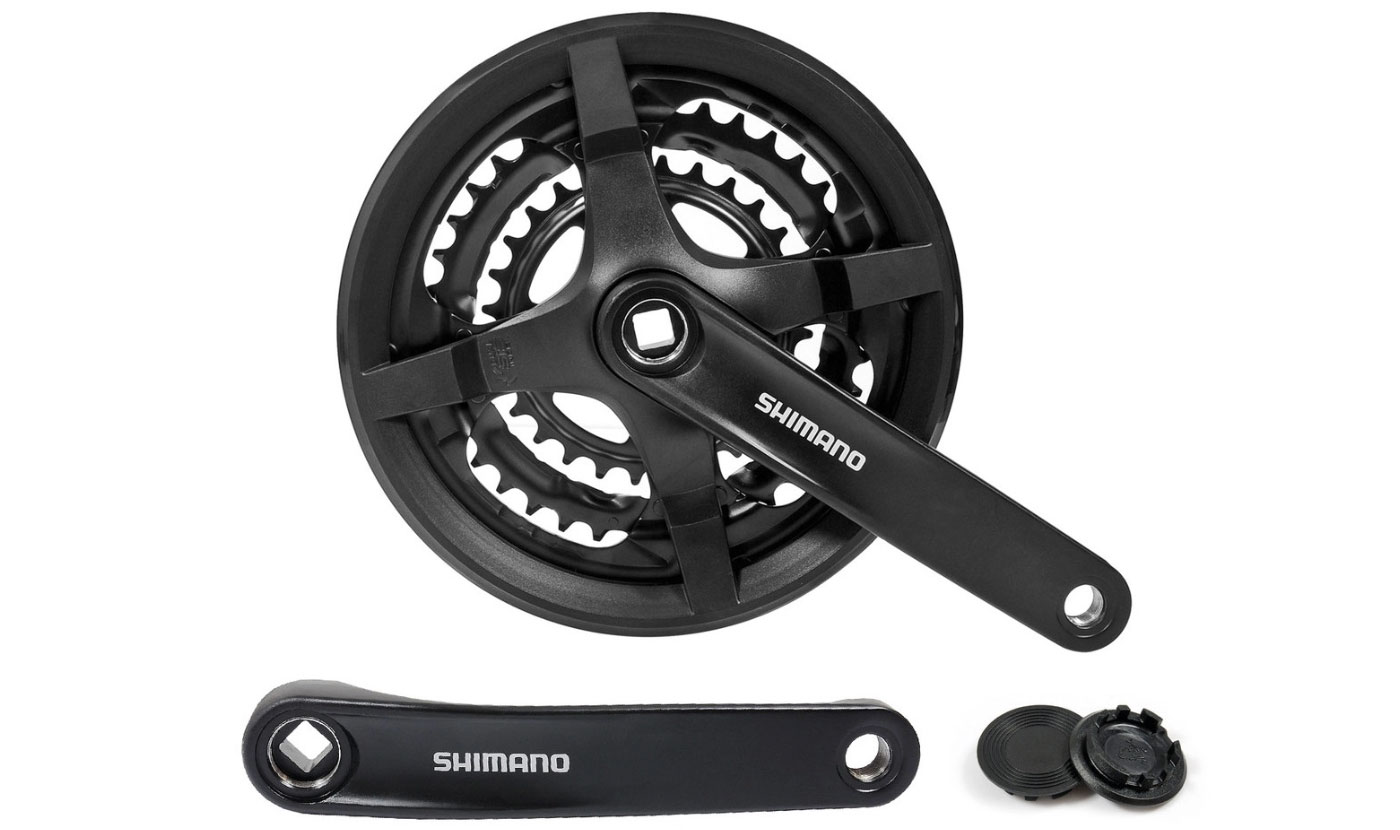 Фотография Шатун алюм. SHIMANO FC-TY301  L175мм 24-34-42Т черн. под квадрат