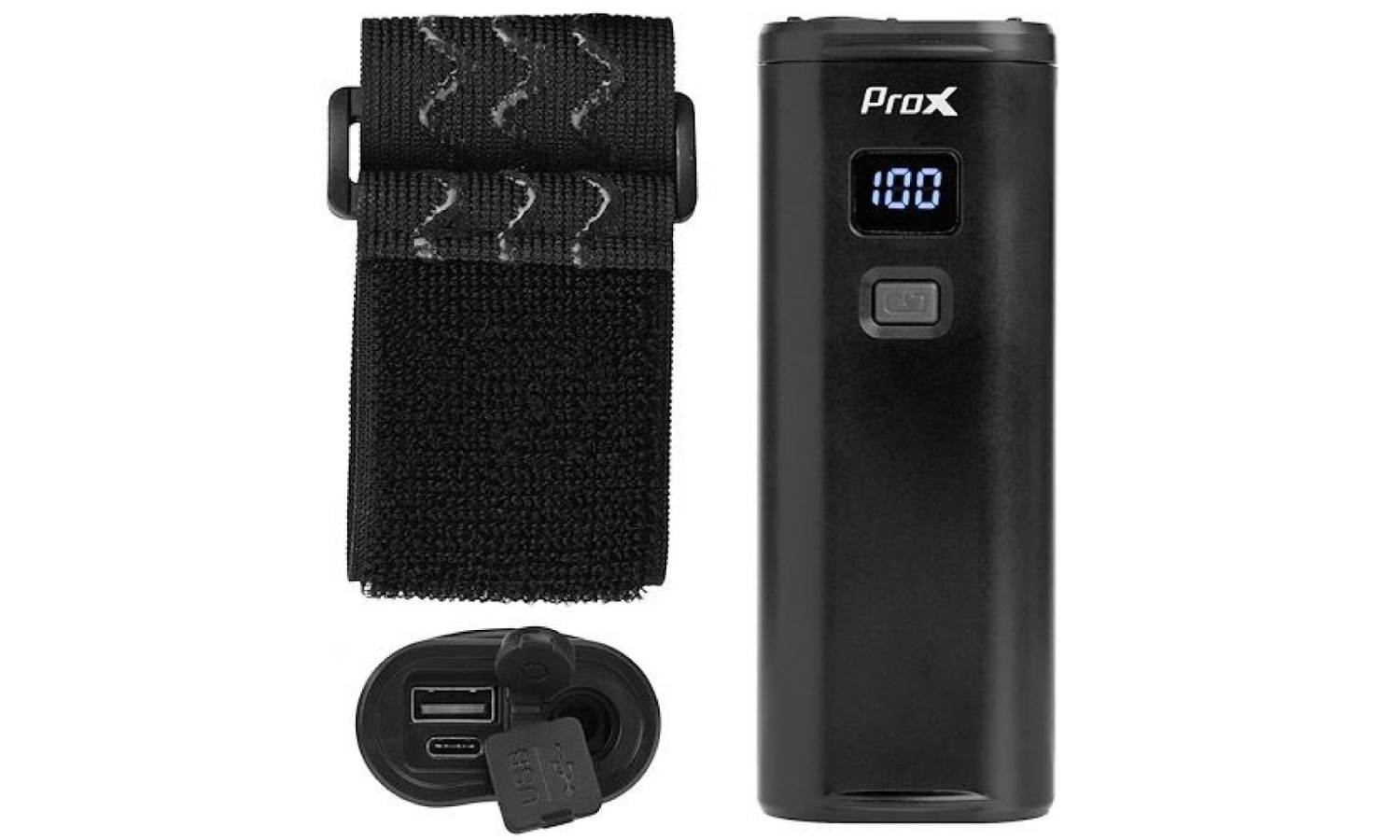 Фара передня ProX Kastor X HI POWER 2000Lm 5000mAh USB-c чорний 2