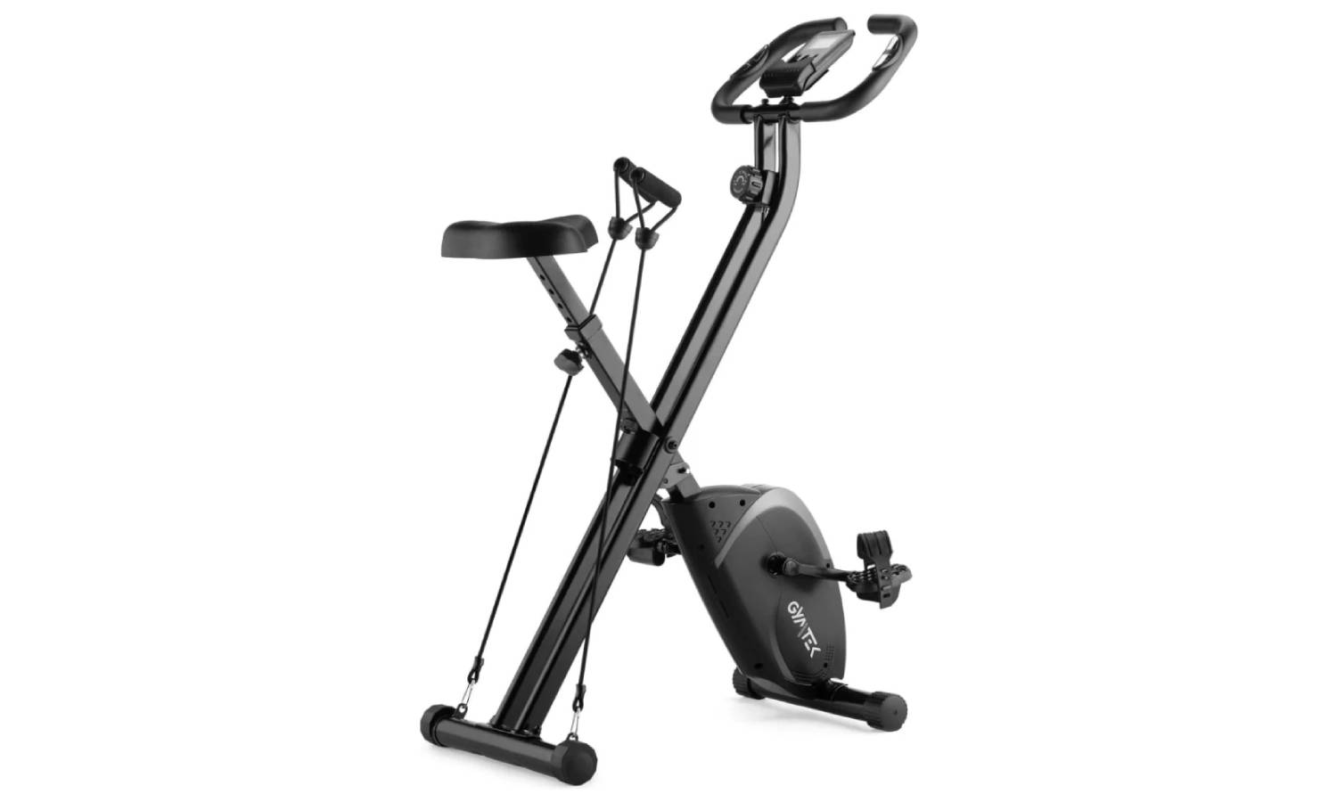 Велотренажер Gymtek FX800 магнитный складной с эспандерами серый 4