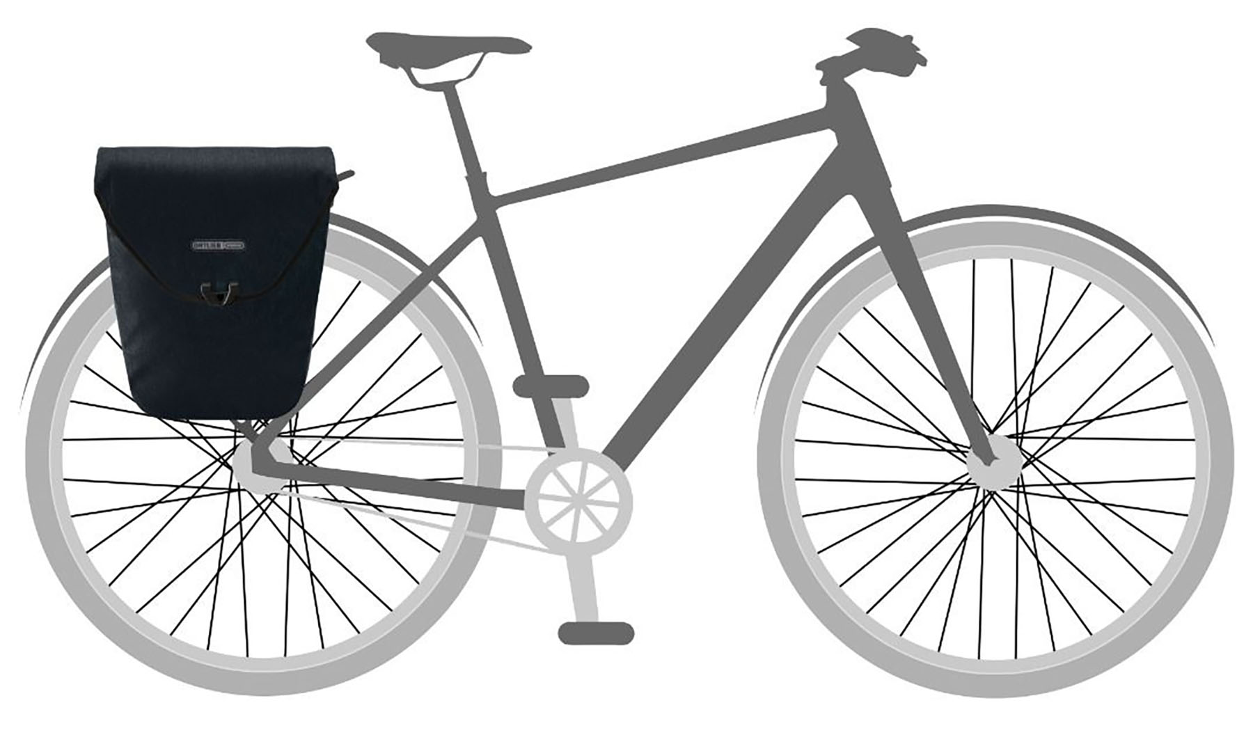 Гермосумка велосипедна Ortlieb Velo-Shopper QL2 ебенове дерево 18,5 л 2