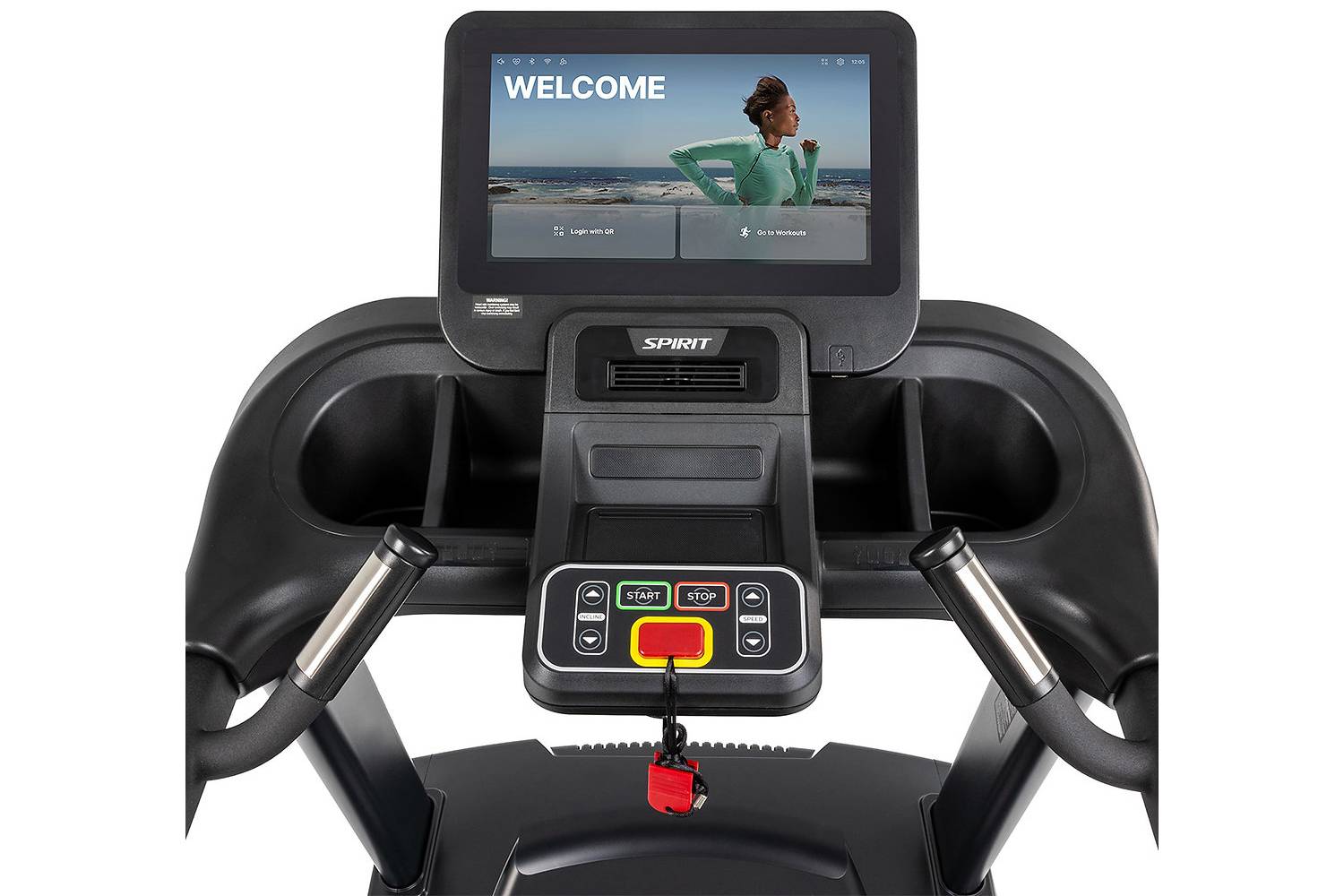 Беговая дорожка мультимедийная Spirit CT800ENT+, консоль 15,6" 4